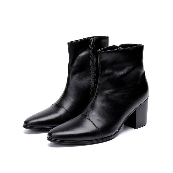 mens dress boots with high heels